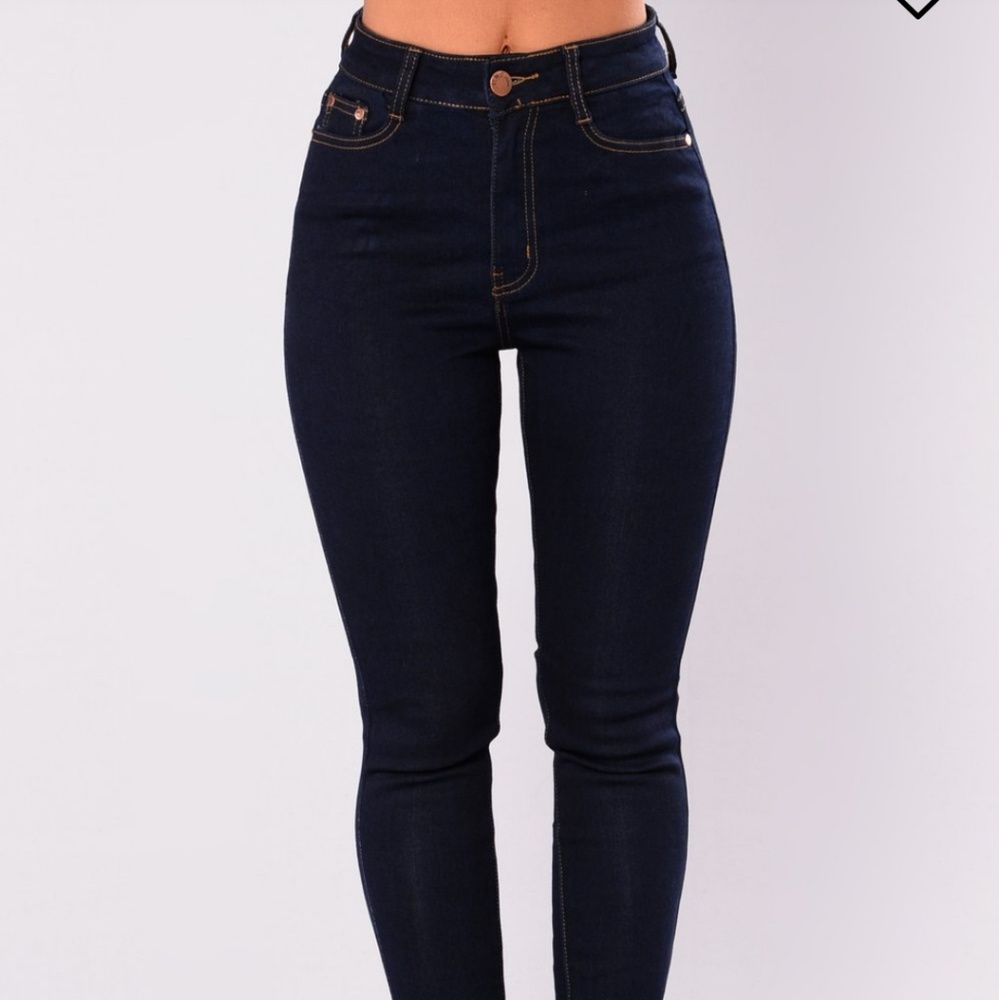 Denim high waist jeans